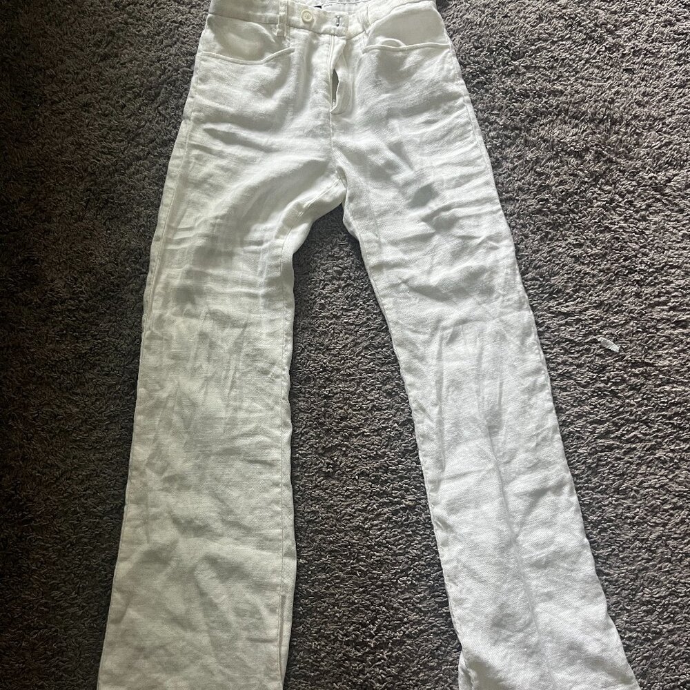 linen trousers